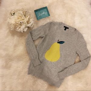 J. Crew Pear Detail Sweater.